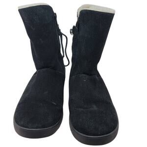 Koolaburra By UGG Shazi Short Black Sherpa Lined Comfort Warm Women's Boots 8